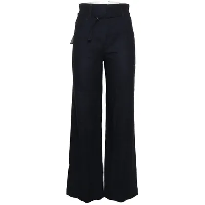 Palazzo broek (Blauw) van Massimo Dutti Viscose, Wol