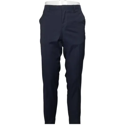 Stoffhose (Blau) von Takeshy Kurosawa Baumwolle, Elasthan, Polyester