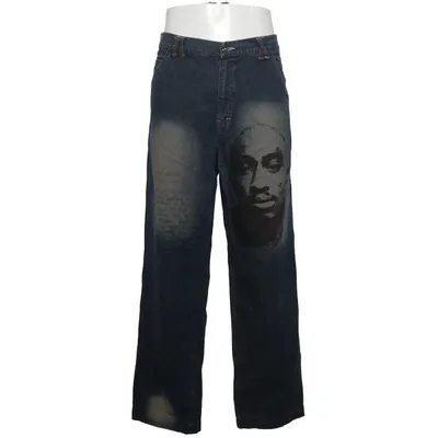 Jeans (Blue, Multicolored) from Makaveli Cotton
