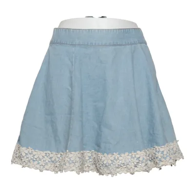 Jeansnederdel (Blå, Hvid) fra Denim Co Bomuld, Polyester