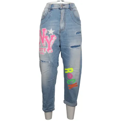Jeans (Blå, Flerfarvet) fra Sexy Woman