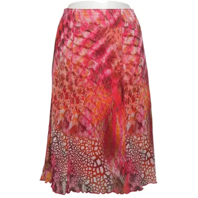 Jupe longue (Rose, Orange, Multicolore) de Griffon Polyamide, Polyester
