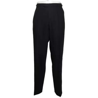 Kostuumbroek (Zwart) van Masterhand Viscose, Wol
