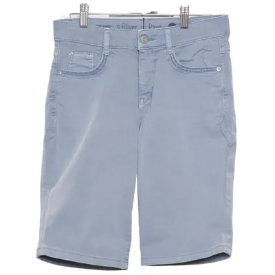 Driekwart broek (Blauw) van s.Oliver Katoen, Elastaan