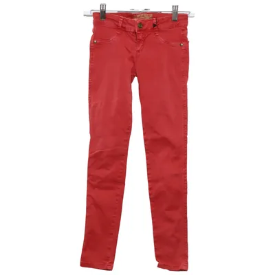 Jeans (Röd) från Golddigga Bomull, Elastan