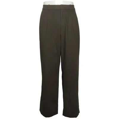 Stoffhose (Grün) von Uniqlo Elasthan, Recyceltes Polyester, Viskose
