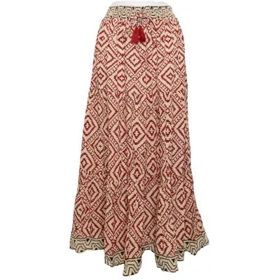 Långkjol (Beige, Röd, Svart)