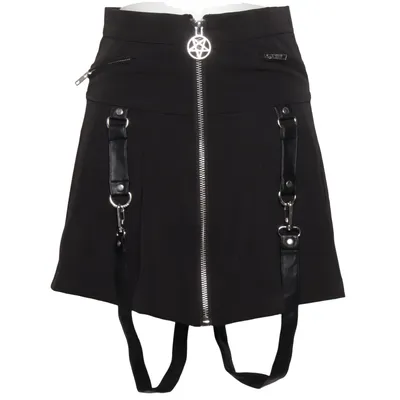 Nederdel (Sort) fra Killstar Elastan, Polyester