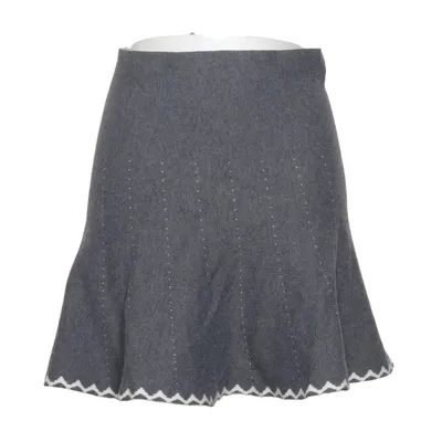 Skirt (Gray, White) from Holly Bracken Cotton, Polyamide, Viscose
