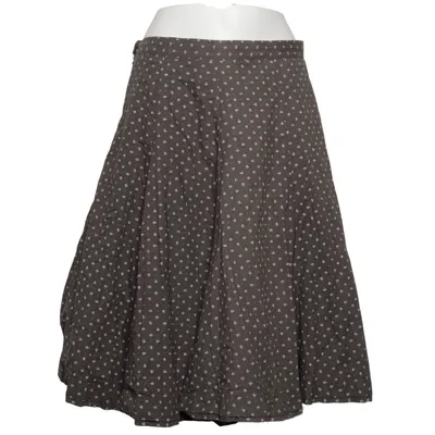 Skirt (White, Green) from Almsach Cotton, Polyester
