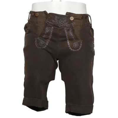 Lederhosen (Brun) fra HangOwear Bomuld, Elastan