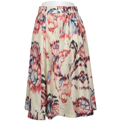 Skirt (Beige, Multicolored) from Dries van Noten Silk