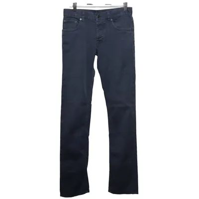 Jeans (Gray) from Prada Cotton, Elastane, Leather, Polyester