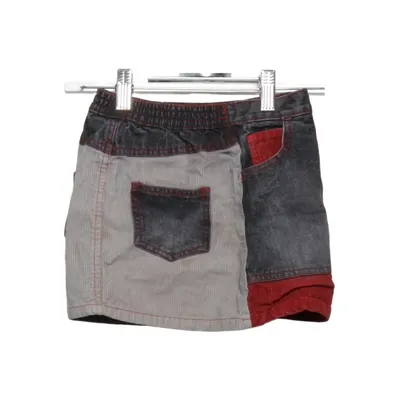 Denim skirt (Gray, Red) from Koko by Koko Cotton