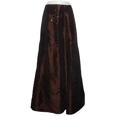Jupe longue (Marron) de Chou Chou Acétate, Polyamide, Polyester