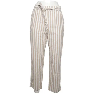 Pantalon (Beige, Blanc) de Zara Basic Coton