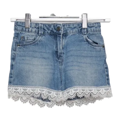 Denim shorts (Blauw, Wit) van Gémo Katoen, Polyester