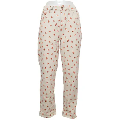 Jeans (Beige, Röd, Flerfärgad) från Pom Amsterdam Elastan, Ekologisk bomull