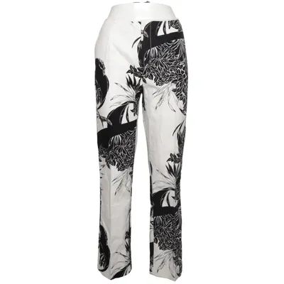 Broek (Zwart, Wit) van See by Chloé Katoen, Linnen
