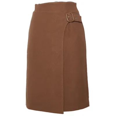 Nederdel (Brun) fra Jill Stuart Kunstlæder, Polyester, Polyurethan, Viscose