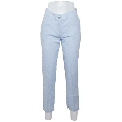 Pants (Blue, White) from Roberta Biagi Cotton, Polyester