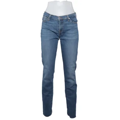 Spijkerbroek (Blauw) van 7 for All Mankind Katoen, Elastaan, Polyester