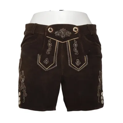 Lederhosen (Brown) from Country Maddox Cotton, Leather