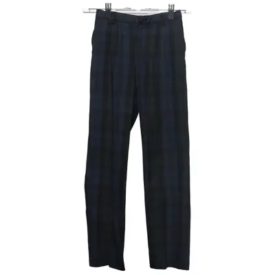 Pantalon de costume (Bleu, Noir) de Hübner Coton, Polyester, Viscose