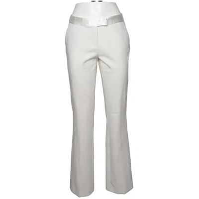 Suit pants (White) from Zara Elastane, Polyester, Viscose