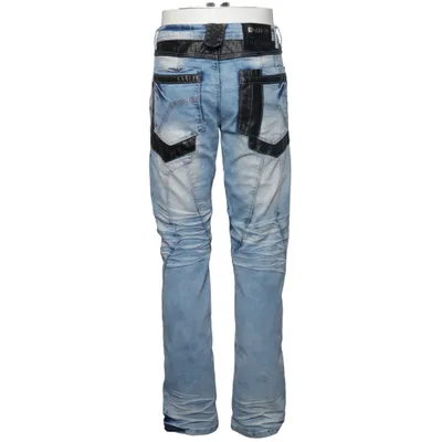 Jeans (Blue, Black) from Highness Cotton, Elastane, Polyester