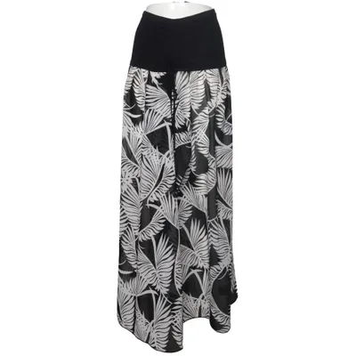 Maxi skirt (Black, White) from Bonprix Elastane, Viscose