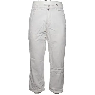 Jeans (White) from Straight Cotton, Elastane