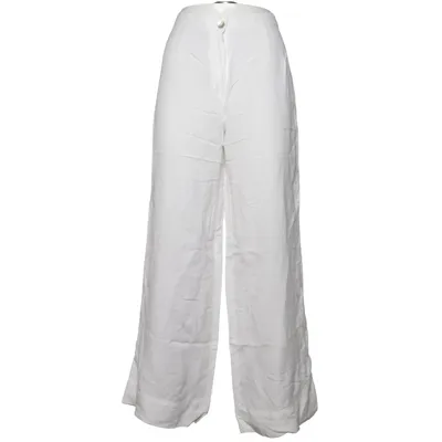 Palazzo broek (Wit) van H&M Premium Quality Viscose, Linnen