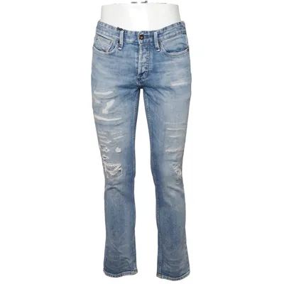 Jean (RAZOR) de Denham Coton, Élasthane, Cuir, Polyester