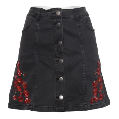 Denim skirt (Gray, Red) from Kiabi