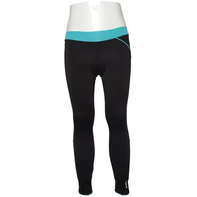Træningsleggings (Sort, Blå) fra BTWIN Elastan, Polyester, Polyurethan