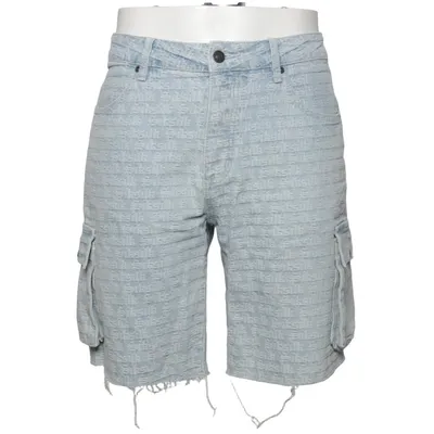 Cargo shorts (Blue) from SikSilk Cotton, Polyester, Viscose