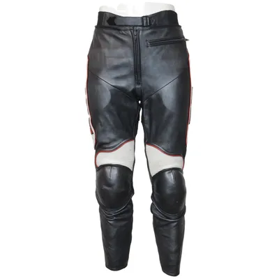 Motorcycle pants (Black, White, Red) from Dainese