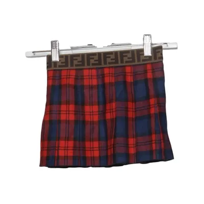 Rock (Rot, Blau, Schwarz) von Fendi Kids Elasthan, Polyamid, Polyester, Viskose, Wolle