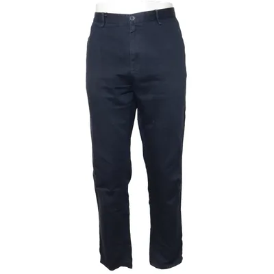 Chinos (Blue) from Massimo Dutti Cotton, Linen