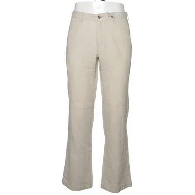Broek (Beige) van Monton Katoen, Linnen