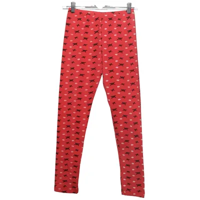 Leggings (Röd, Svart) från Glostory Bomull, Elastan, Polyester