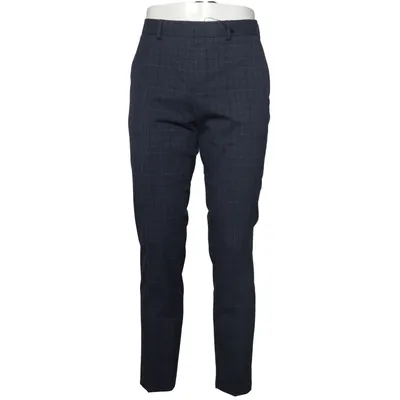 Jakkesætsbukser (Blå) fra Isaac Dewhirst Elastan, Polyester, Viscose