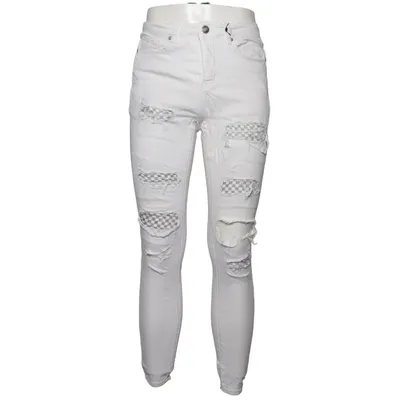 Jeans (Hvid) fra Sixth June Bomuld, Elastan