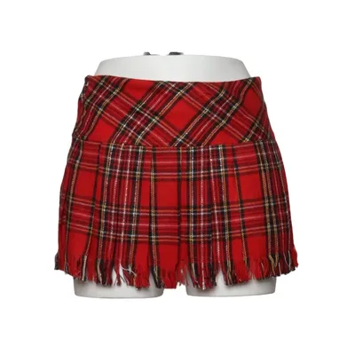 Kjol (Röd, Flerfärgad) från Cottelli Collection Polyester, Ull