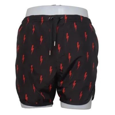 Zwemshort (Zwart, Rood) van Neil Barrett Polyester