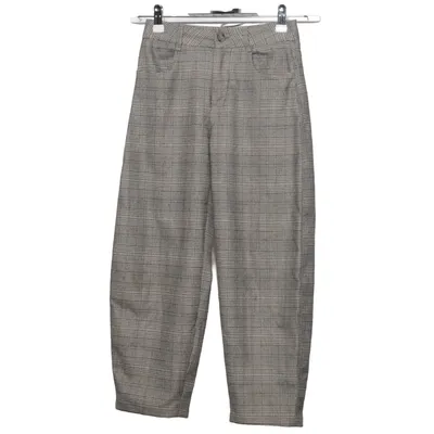 Suit pants (Gray, Brown) from Zara Elastane, Polyester, Viscose
