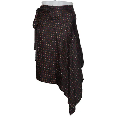 Jupe portefeuille (Noir, Multicolore) de Isabel Marant Soie