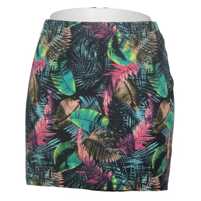 Jupe (Noir, Multicolore) de 1982 Coton, Élasthane