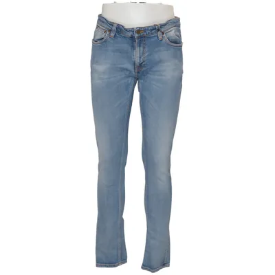Spijkerbroek (Blauw) van Nudie Jeans Katoen, Elastaan